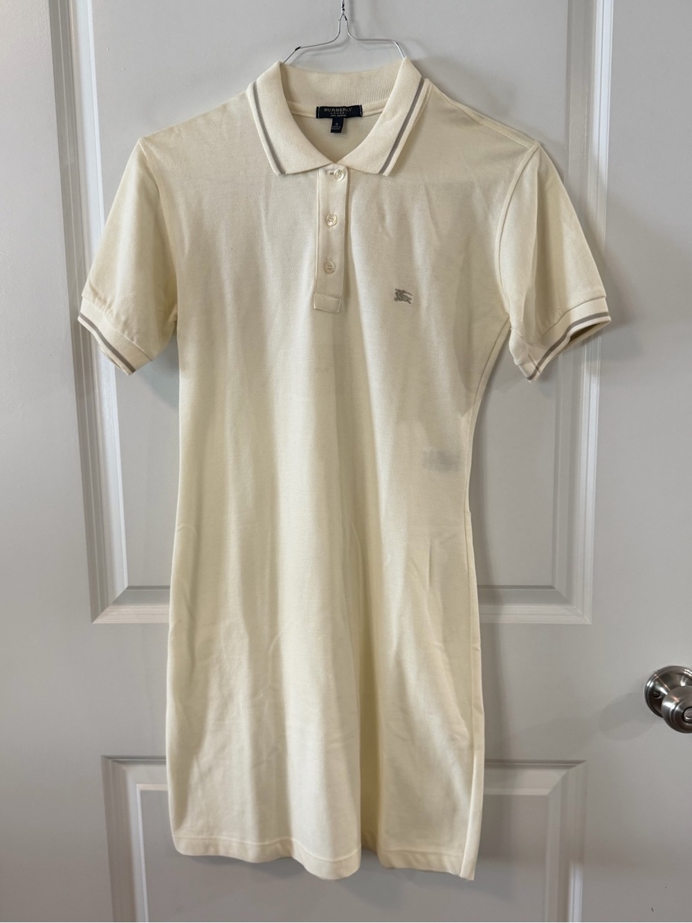 Burberry Cream Polo Mini Dress